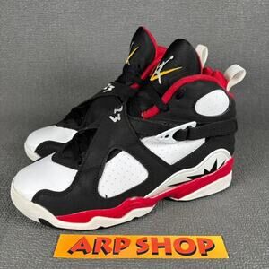 Air Jordan 8 GS DO8731-601 Size Kids Boys 4.5Y Black Paprika Basketball Shoes